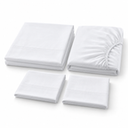 Juego de Sábanas King · Algodón Egipcio 600 Hilos · Blanco