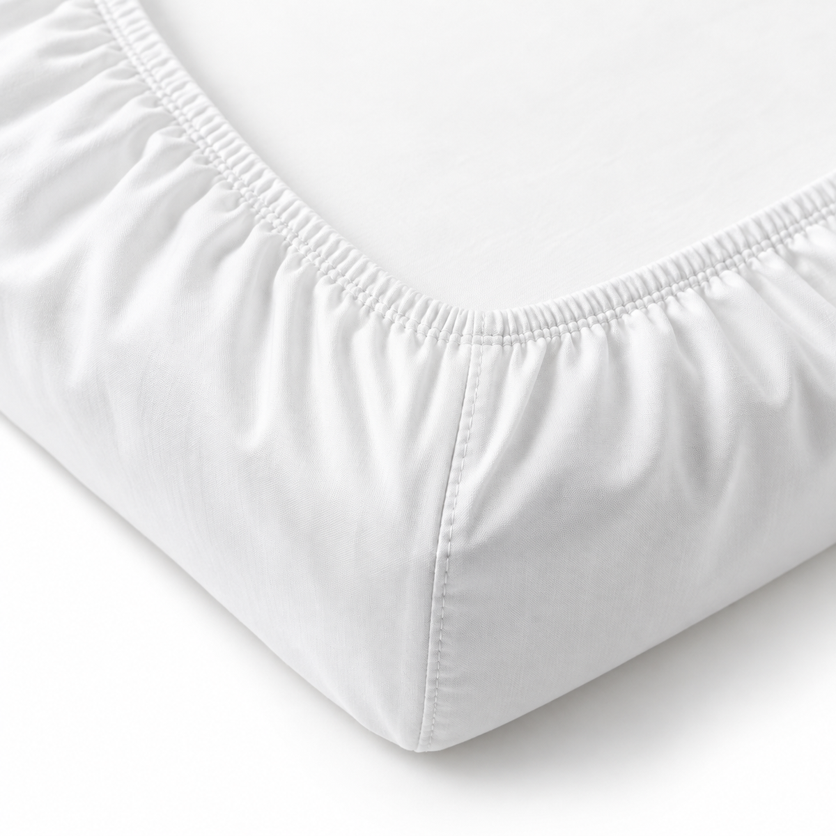 Sábana Bajera King  · Algodón Egipcio 600 Hilos · Blanco
