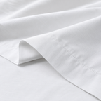 Sábana Encimera Super King · 100% Algodón Egipcio 600 Hilos · Blanco