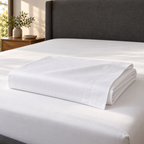 Sábana Encimera King · Algodón Egipcio 600 Hilos · Blanco